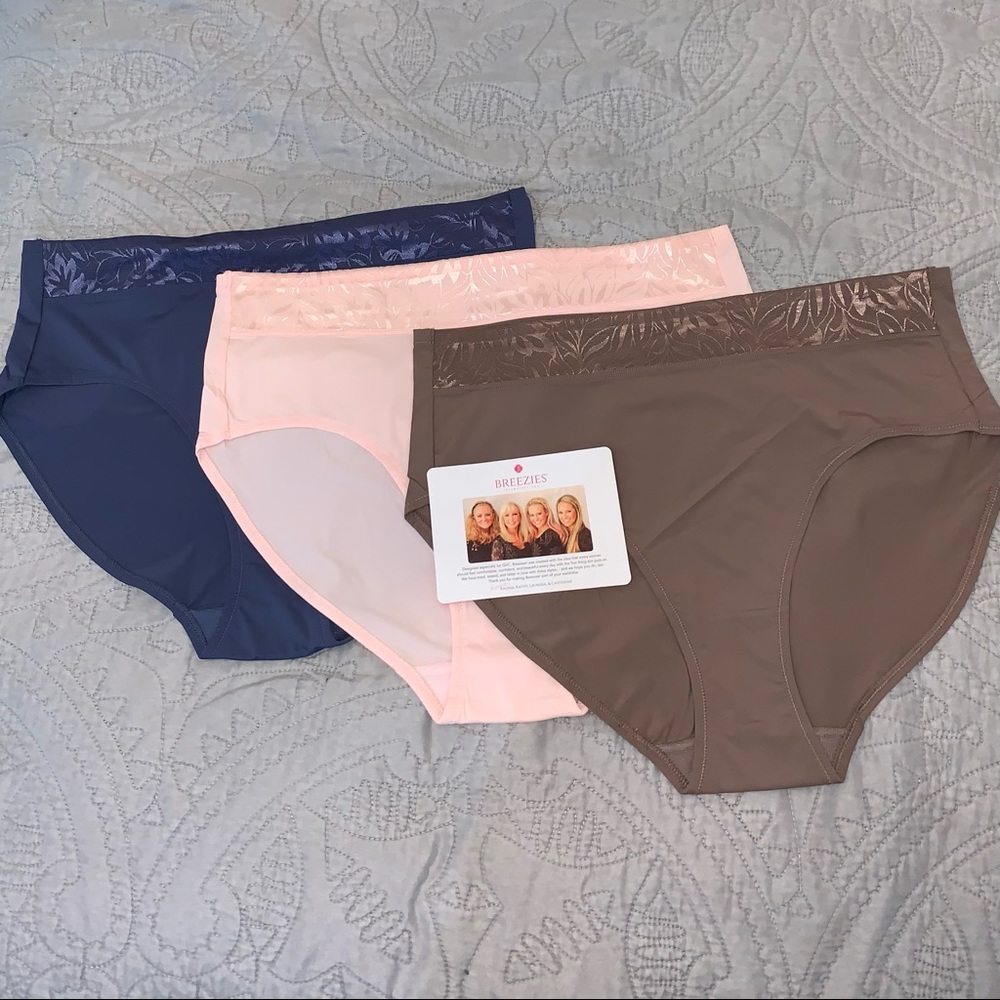 Breezies Jacquard Hi-Cut Brief